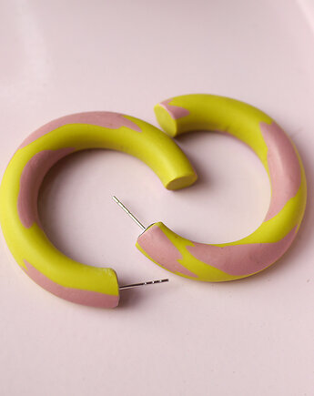 Lekkie kolczyki z glinek polimerowych- koła, MODELINOVA