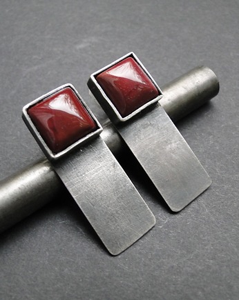 Kolczyki srebrne Burgund, Memero