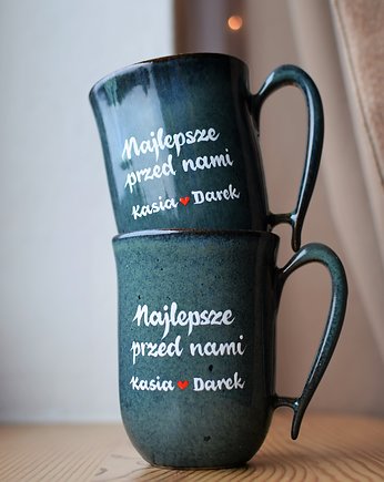 Kubki Morskie dla Pary "Najlepsze przed nami", Ceramika Ciepliki