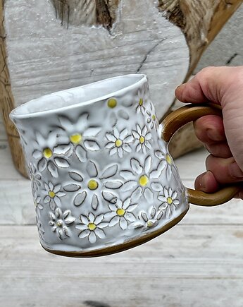 Kubek w margerytki 450ml, GOceramika