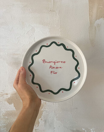 Talerz porcelanowy Buongiorno Amore Mio / 21 cm, Soul Label