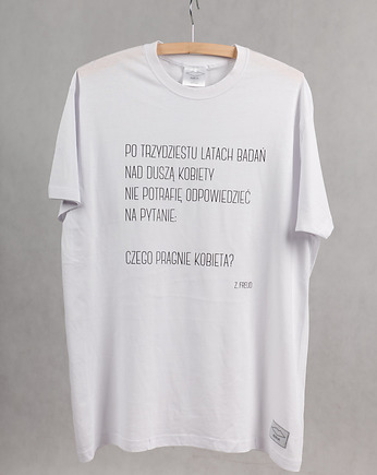 T-shirt z cytatem, Zygmunt Freud, OSOBY - Prezent dla Chłopaka