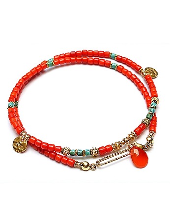 Koral orange vol 5/choker/ 25.03.26 - Szlachetna kolekcja, KiKa pracownia