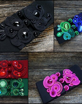 Na zamówienie - pasek z klamrą sutasz, Mró Soutache