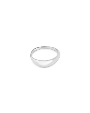 SMOOTH mini / glossy silver ring, Filimoniuk