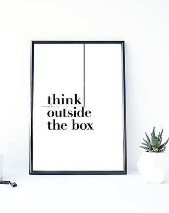 PLAKAT–Think outside the box....A4, wejustlikeprints