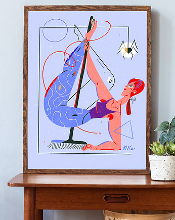 Plakat Broom Lady, Magdalena Kozlicka