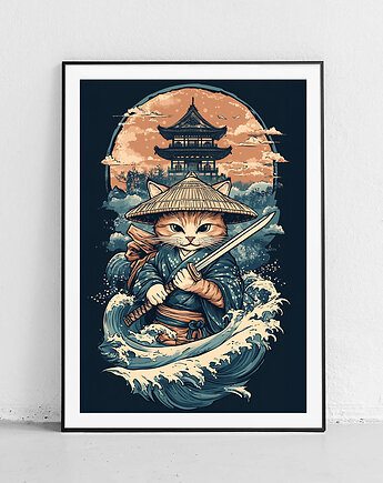 Plakat Samurajskie serce kociego wojownika, Harvest Maison