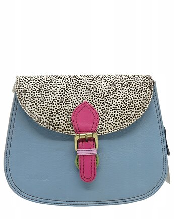 Torebka damska listonoszka skórzana klapka w zwierzęcy wzór eko OLIVKA, Olivka Warsaw