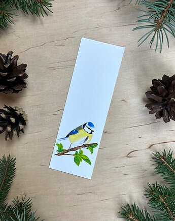 Zakładka z sikorką modraszką, mavipoppy art