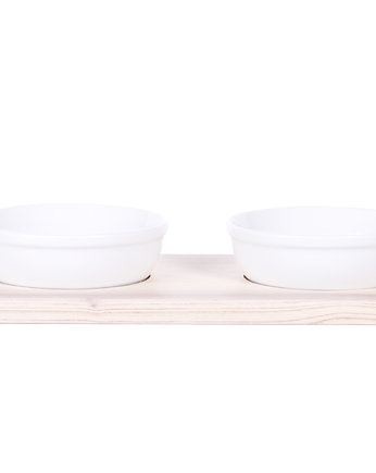  Podwójna miska ceramiczna Bleached Wood - Salvi, Salvi