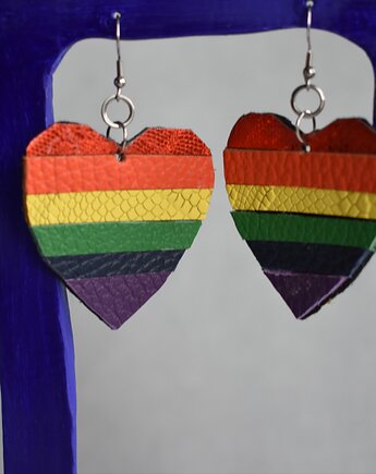 Kolczyki tęczowa flaga LGBT, Just a rainbow