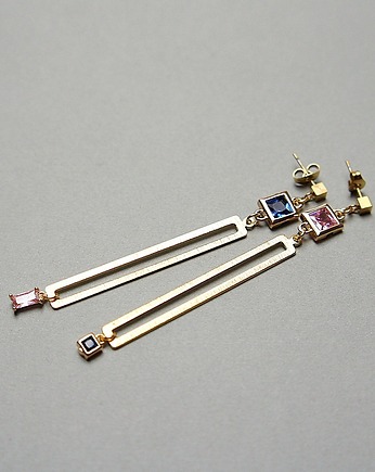 Kolczyki pozłacane Alloys Collection /Odd/ - Geometric vol. 8, KiKa pracownia