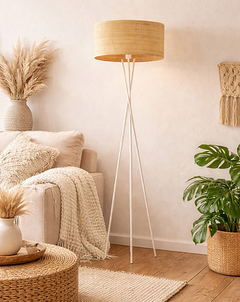 Nowoczesna lampa stojąca tripod w stylu boho PARYŻ BOHO, LYSNE