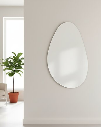 Lustro ścienne nowoczesne w kształcie fali 60x90 cm, Nilla Home