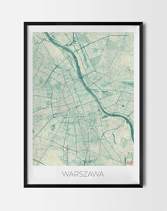 Plakat Warszawa - CityArtPosters, CityArtPosters