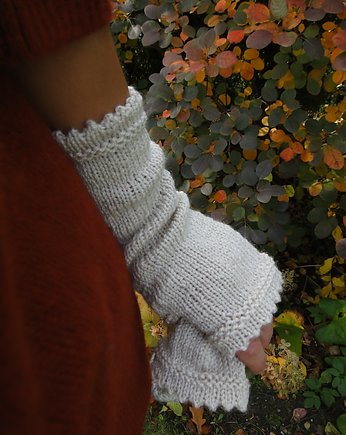 ozdobny krem/ mitenki, agat handmade