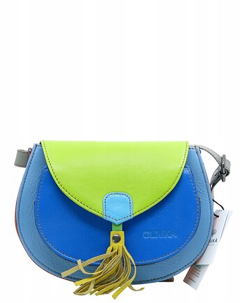 Torebka skórzana damska listonoszka oryginalna kolorowa zero waste OLIVKA, Olivka Warsaw