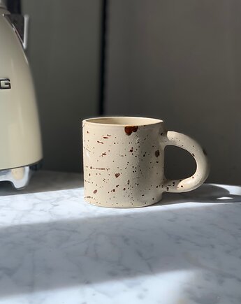 Duży Ceramiczny Kubek Handmade 420 ml Brown Speckles, Maison Fragile
