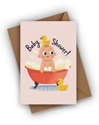 Kartka z okazji narodzin dziecka - BABY SHOWER, Czarna Owca Karteczki