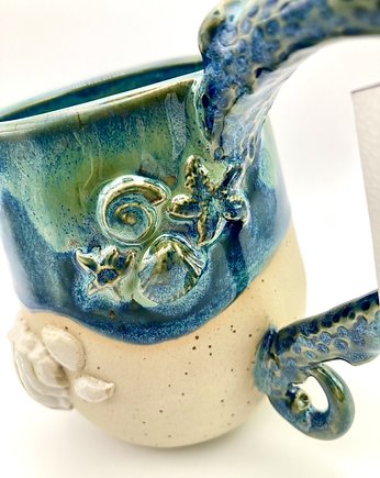 Kubek ceramiczny z motywem ośmiornicy., NG Autorska bizuteria ceramiczna