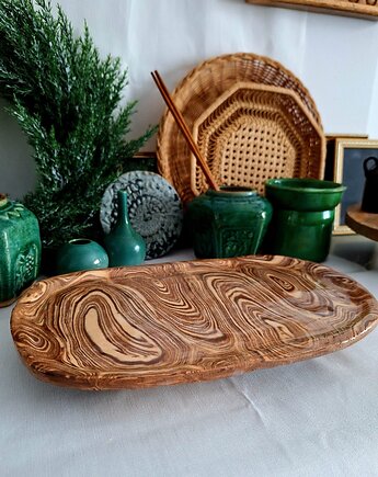 Patera podstawka ceramiczna, Wooden Love