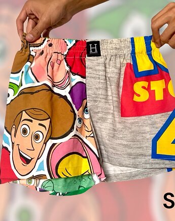 Spodenki unisex do spania bokserki drugie życie TOY STORY, OKAZJE - Prezent na Walentynki