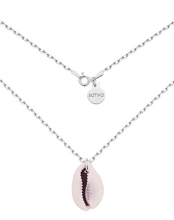 Srebrny masywny łańcuszek z muszelką, SOTHO