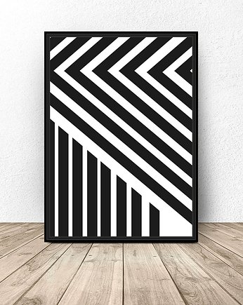 Plakat abstrakcyjny "Pasy", scandiposter