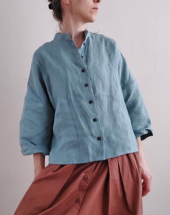 100% len koszula oversize KA-LA, madebyjokpa