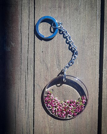 Breloczek z wrzosem, Figa handmade accessories