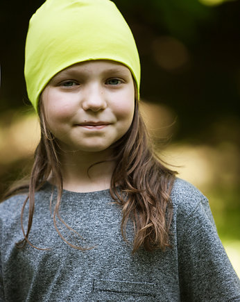 czapka Siss z organicznej bawełny/ limonka, SISS