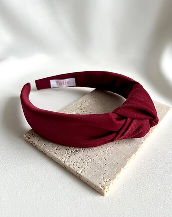 Bordowa opaska supełkowa Brie, Volie Line