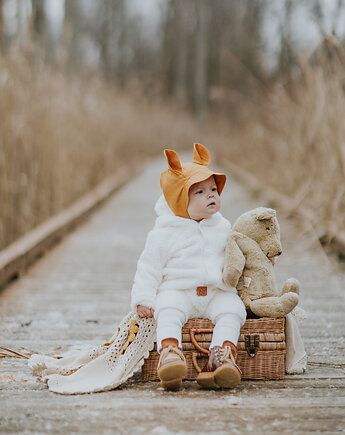 Kombinezon Uszaty Fuzzy Ecru, ZZZforKIDS