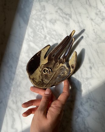 Ceramiczna Dłoń Podstawka na Palo Santo Biżuterię Kawa z Mlekiem, Maison Fragile