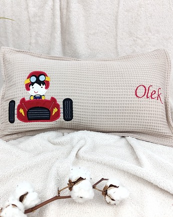 Personalizowany prezent dla chłopca - imienna poduszka z rajdówką, Enitka Sweet Baby Room