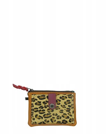 Portfel portfelik mały skórzany miejsce na bilon karty eko OLIVKA, Olivka Warsaw