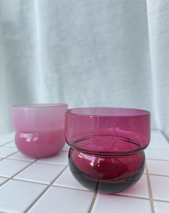 SZKLANKI RUNO REGULAR (2szt) malina + fuksja, FORMY PROSTE