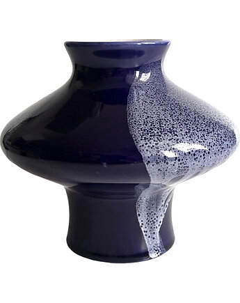 Kobaltowy, ceramiczny wazon, Keramika Kravsko, Czechosłowacja, lata 70., Good Old Things