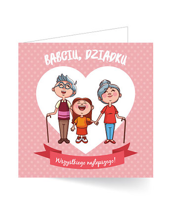Kartka okolicznościowa Dzień Babci i Dziadka, spoko motyw