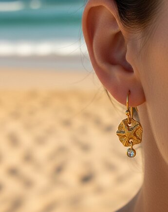 Kolczyki pozłacane Rozgwiazdy, TulipBIJOU