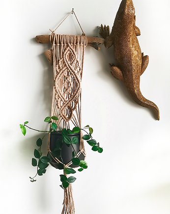 Kwietnik makrama Boho home styl, Hygge Macrame