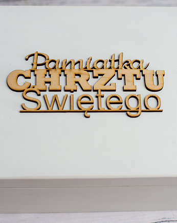 Króliczek w skrzyneczce CHRZEST Prezent, LalaShop