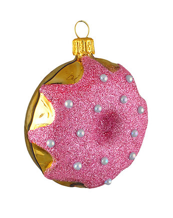 Pączek z różową polewą, Max Glass Ornaments
