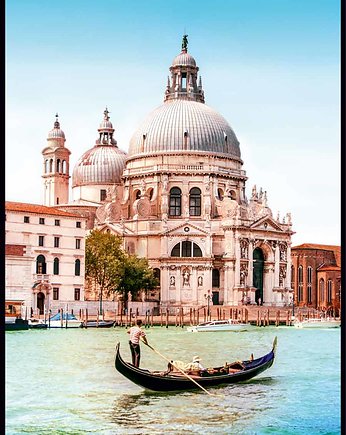 Plakat "Gondola na Canal Grande" - Włochy, Fotobloki and decor