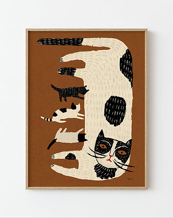 Plakat Kocia Mama, EMPE artstudio