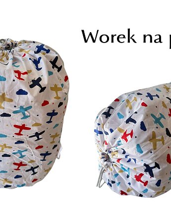 Worek na pościel do przedszkola i żłobka. Duży bawełniany, ściągany, giluplu
