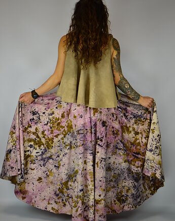 Barwiona Roślinami Spódnica "Magiczna Polana", Zielekada