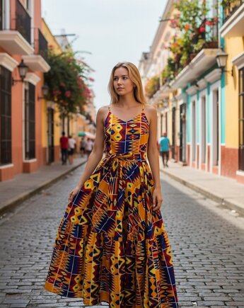 Sukienka afrykańska Ghana, Boho Loco