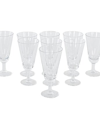 Komplet kieliszków kryształowych, duński design, lata 70, produkcja: Dania, Przetwory design